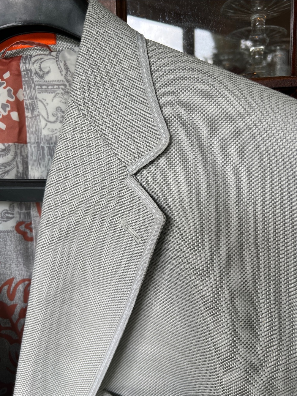 TALLIA Light Green Textured Men's Blazer